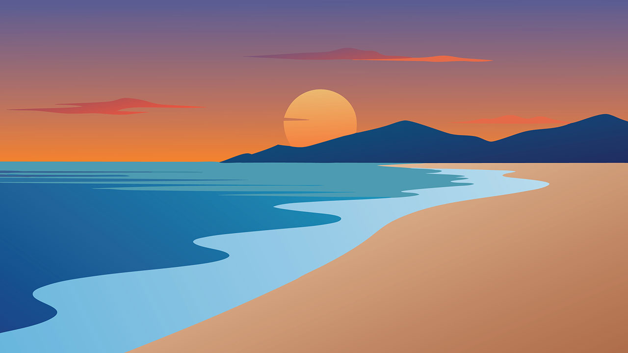 Mazatlán beach sunset artwork